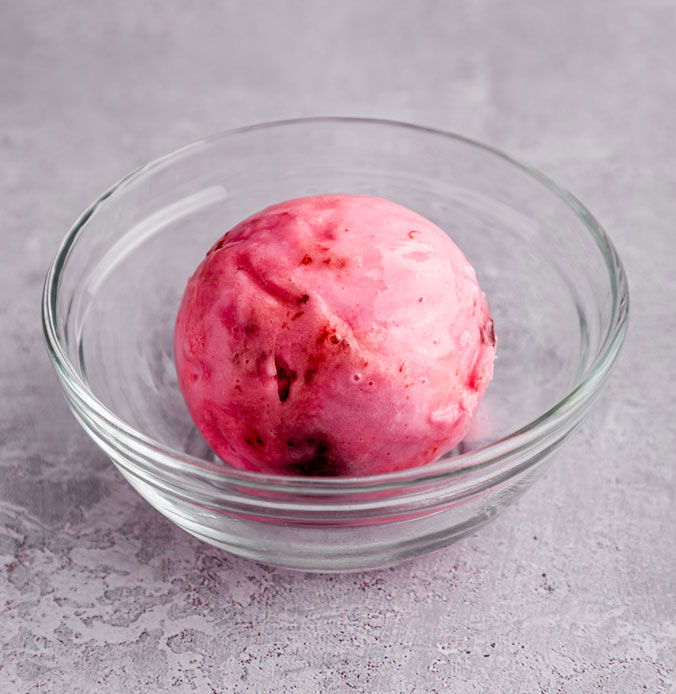 Lakes Ice Cream's Strawberry Sorbet