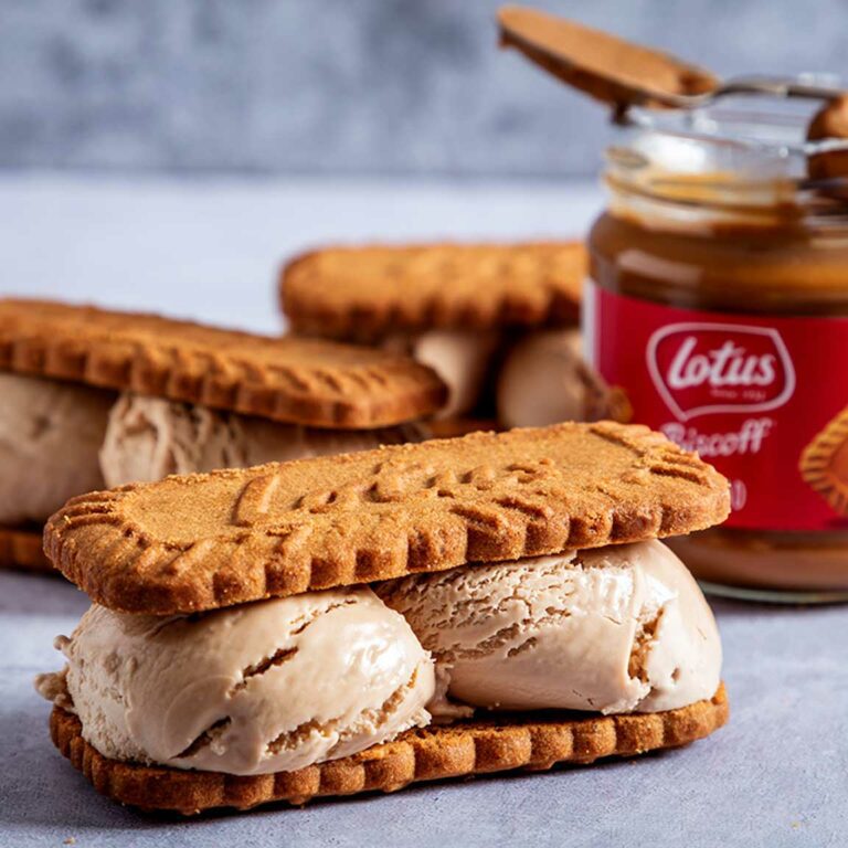 Belgium Biscuit Lakes Sandwich Luxury Lakes Ice Cream