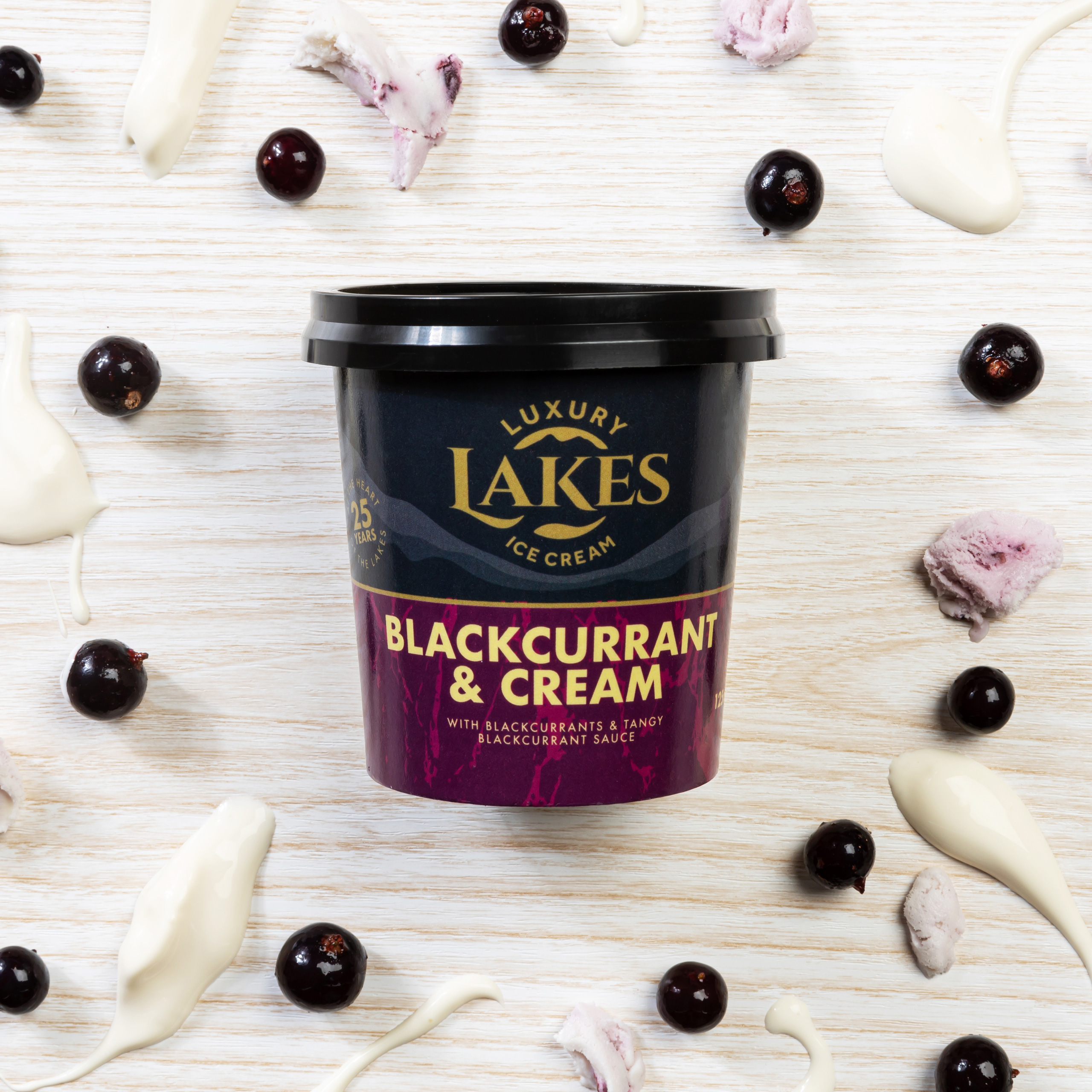 Blackcurrant & Cream ice cream 125ml pot