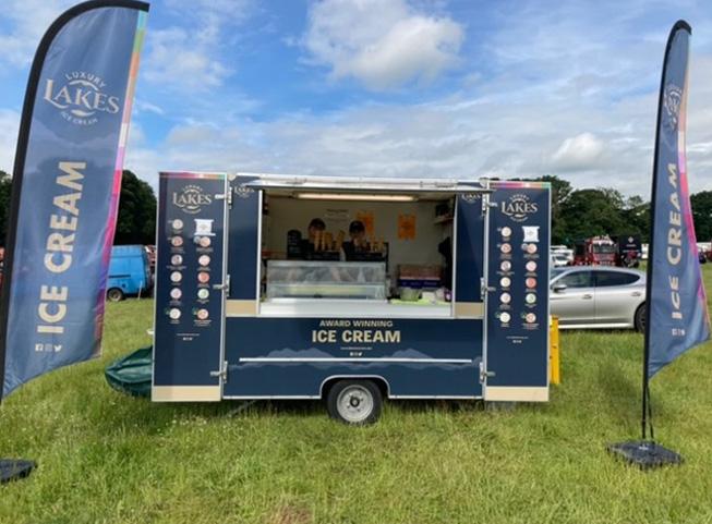 Lakes Ice Cream trailer for event hire
